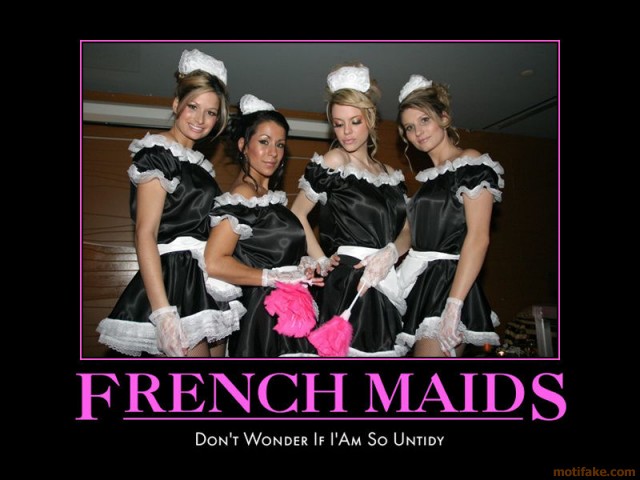 French Maids Life Time Woman Joke Home Work Fantasy Sexy Cos